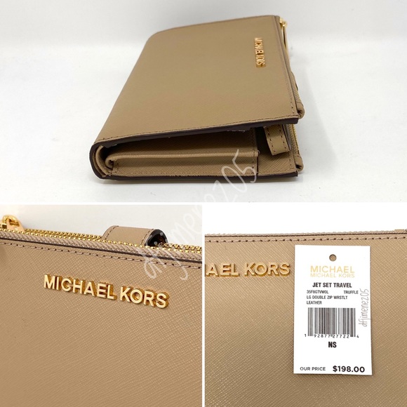 NWT Large Double Zip Wristlet - Picture 4 of 6